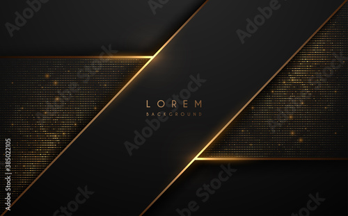 Black and gold abstract luxury background