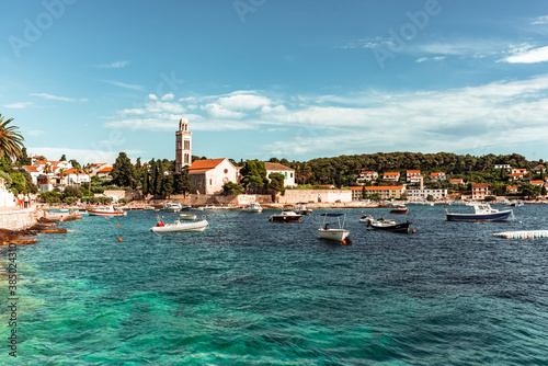 The port of Hvar Island in Croatia