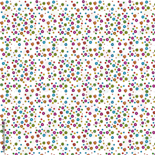 Pattern background donuts and circles