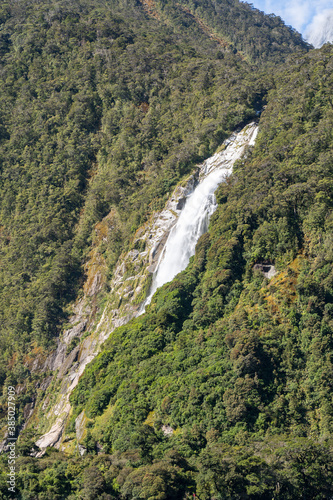 Milford Sound is a fiord in the southwest of New Zealand   s South Island. 