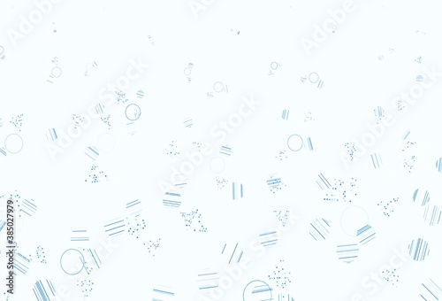 Light BLUE vector layout with circles, lines.