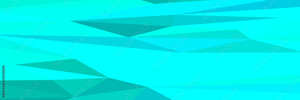 Aqua abstract background. Geometric vector illustration. Colorful 3D wallpaper.
