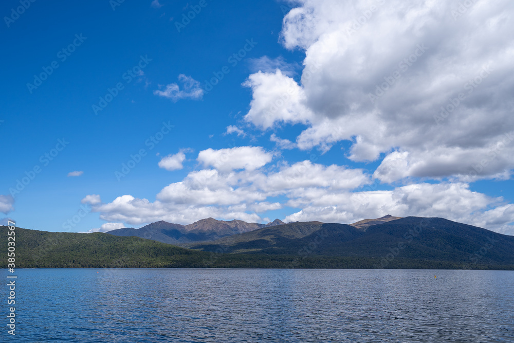 Lake Te Anau is in the southwestern corner of the South Island of New Zealand. The lake covers an area of 344 km², making it the second-largest lake by surface area in New Zealand .