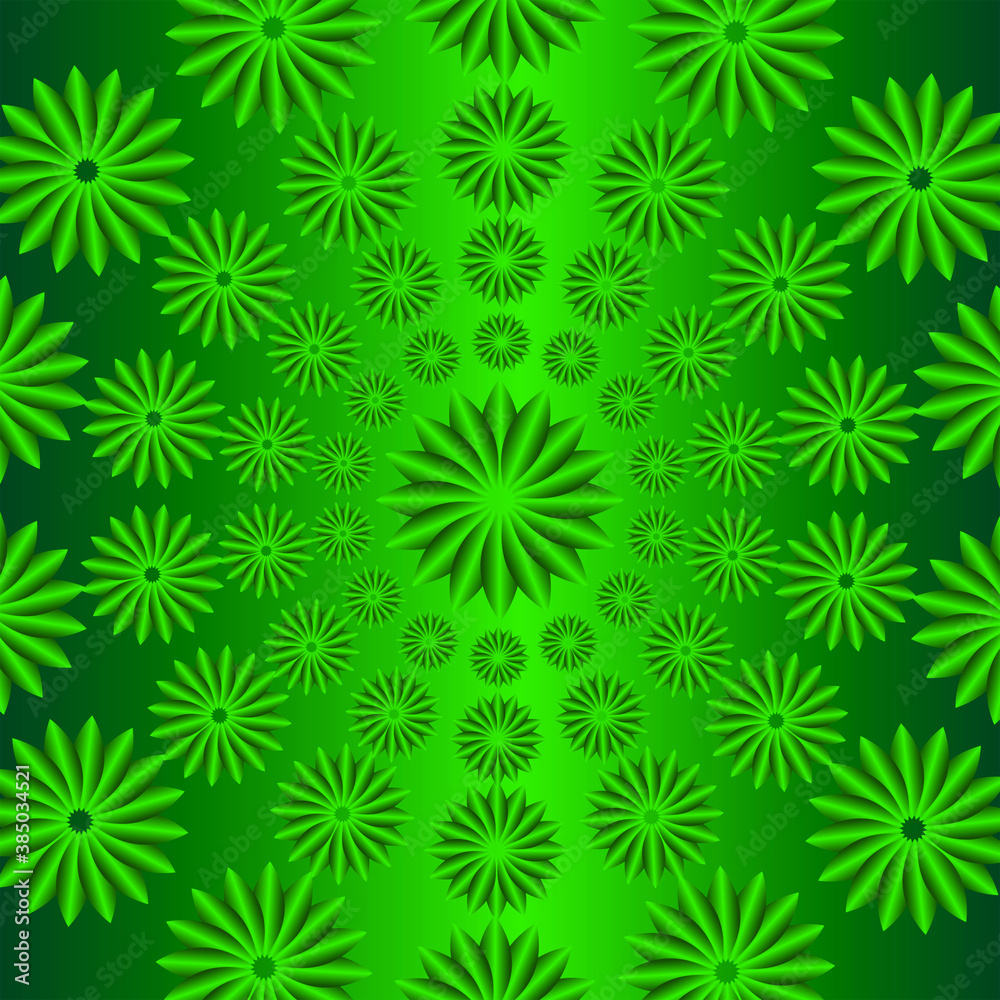 seamless green floral pattern abstract background with gradation effect seamless green floral pattern abstract background with gradation effect
