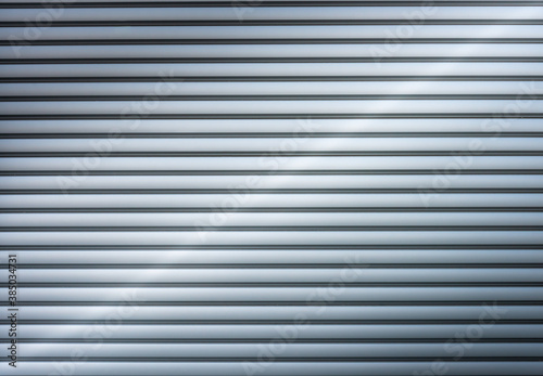 metal shutters or blinds ,abstract background with diagonal light ray