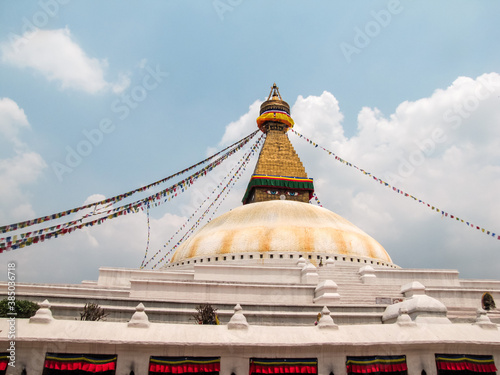 The Bodhnath stupa in Kathmandu