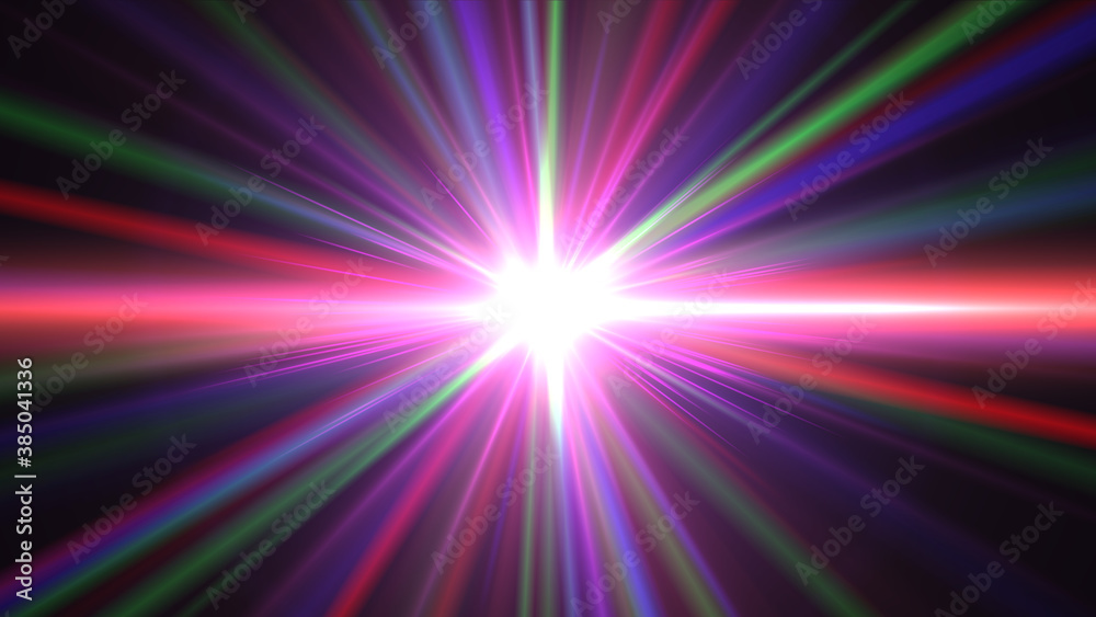 Fototapeta premium abstract star burst flash laser beam illustration