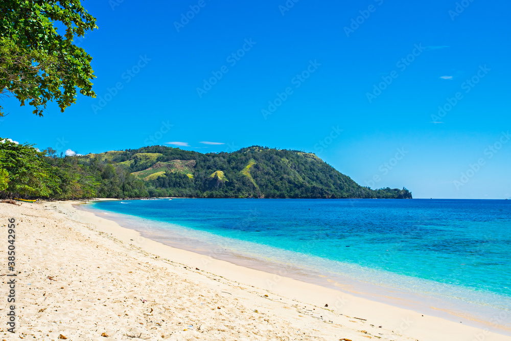 Beautiful view of Paal Beach, in Likupang, North Minahasa, North Sulawesi, Indonesia.