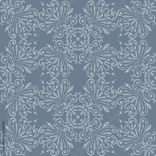 Seamless pattern of sketches ornamental vintage elements