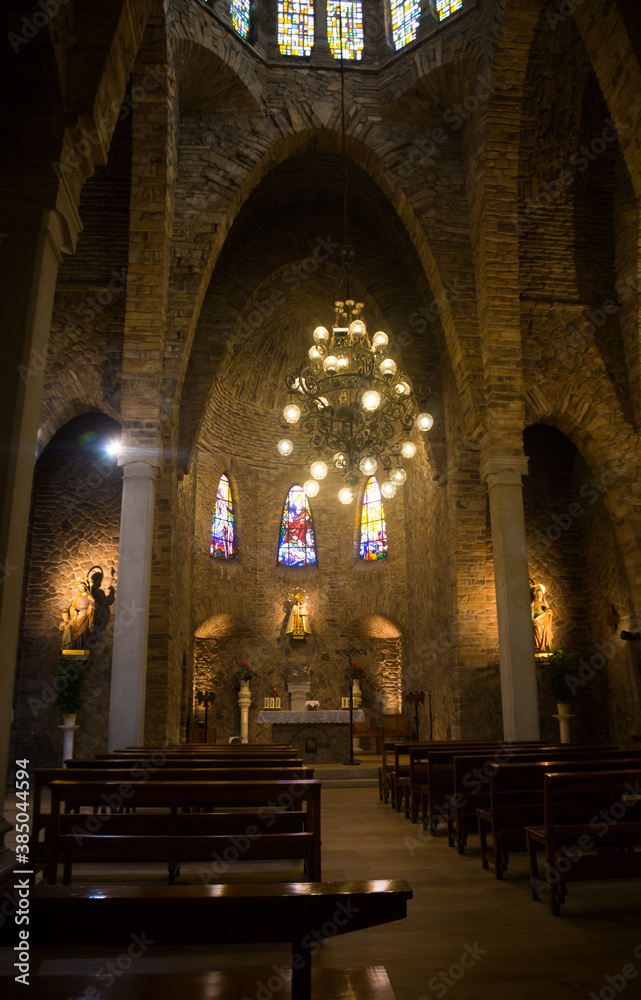 interior of Asylum of Santo Cristo in Pla de San Agustin de Igualada. Spain