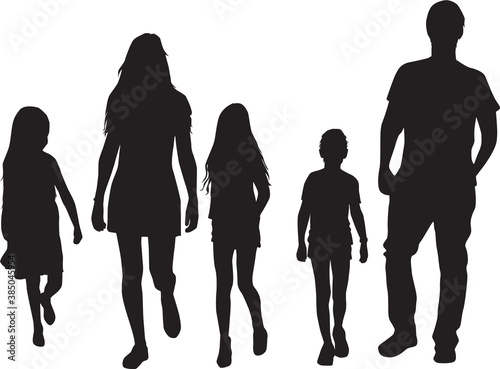 Family of silhouettes. Conceptual work.