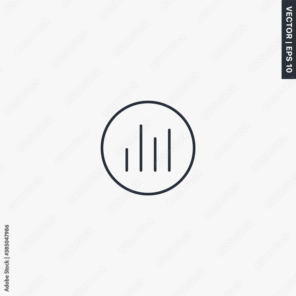 Equalizer, linear style sign for mobile concept and web design Equalizer, linear style sign for mobile concept and web design