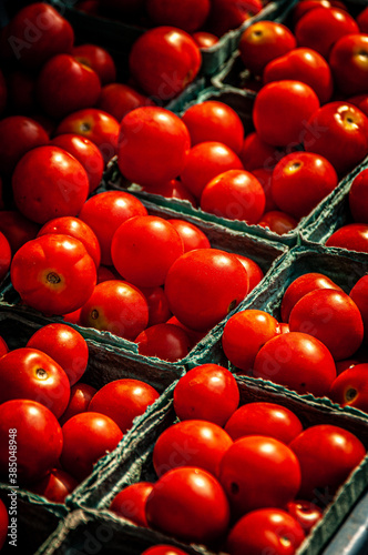 tomatoes in a market