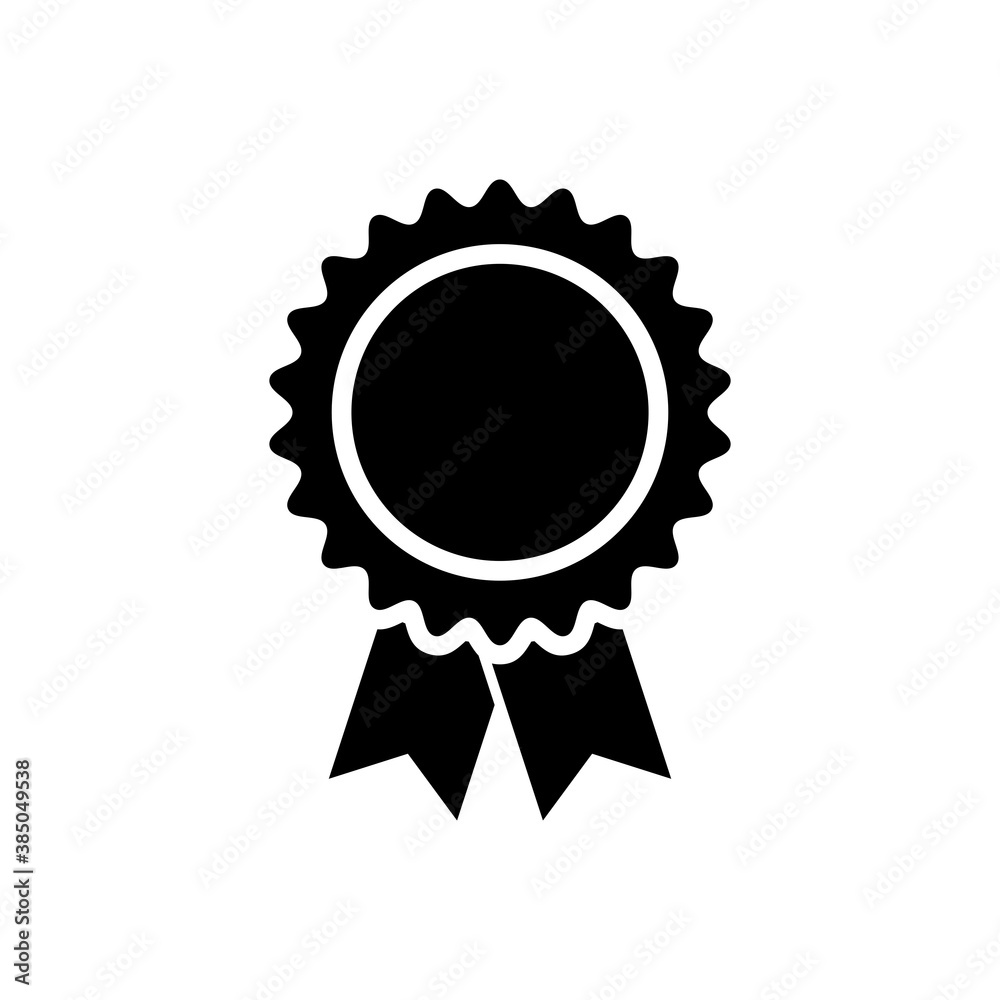 Medal icon flat isolated on white background. Vector illustration