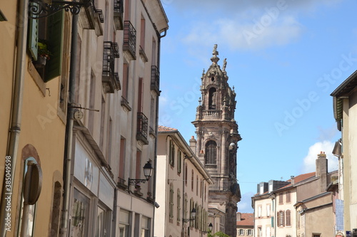 Clocher et horloge de l'église Saint-Jacques à Lunéville en Moselle, France