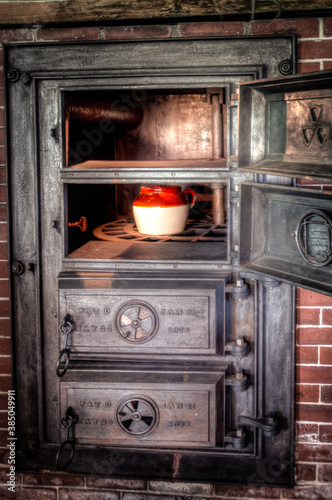 old stove in the kitchen