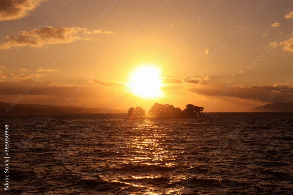 宍道湖の夕日