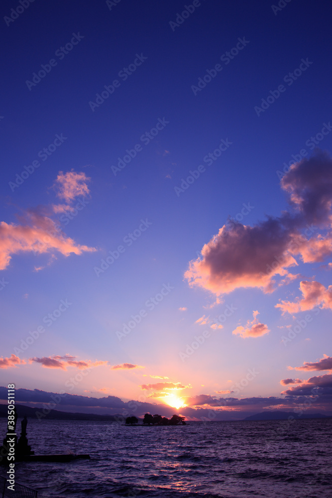 宍道湖の夕日