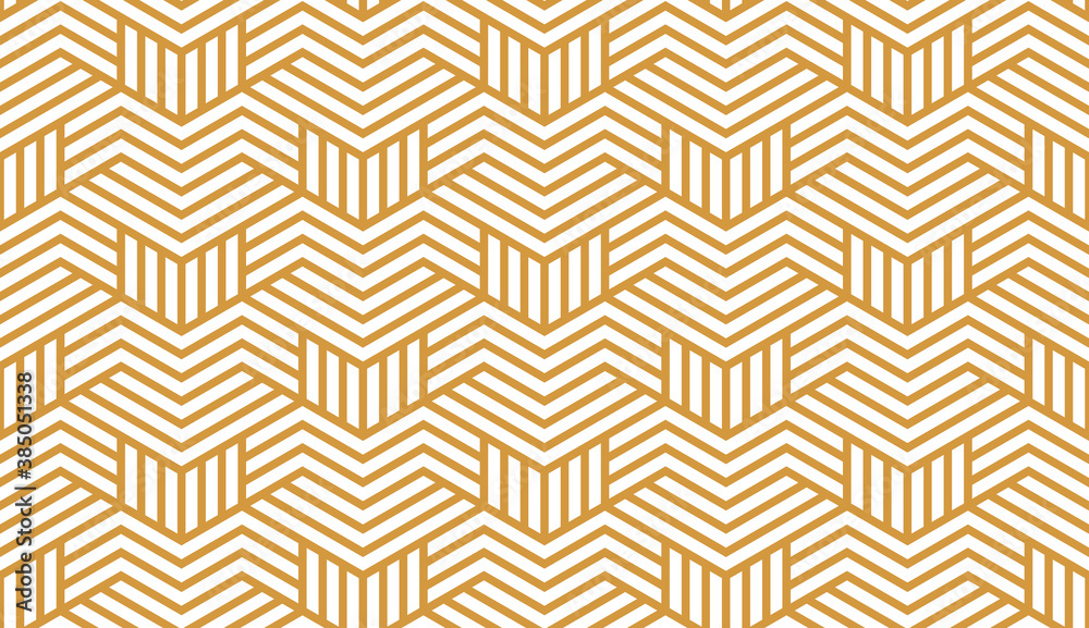 Abstract geometric pattern with stripes, lines. Seamless vector background. White and gold ornament. Simple lattice graphic design Abstract geometric pattern with stripes, lines. Seamless vector background. White and gold ornament. Simple lattice graphic design