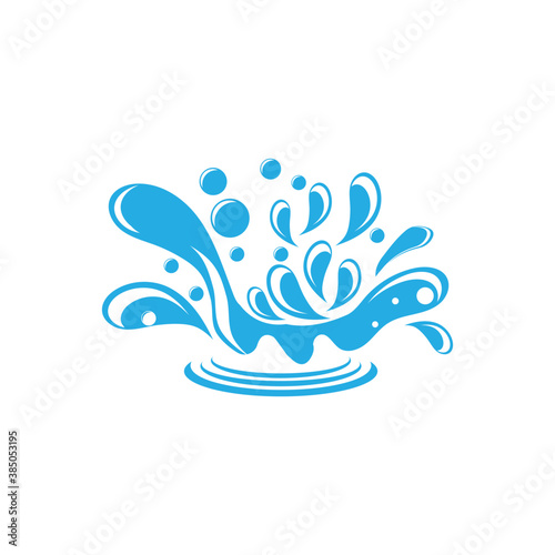 water splash icon vector illustration design template