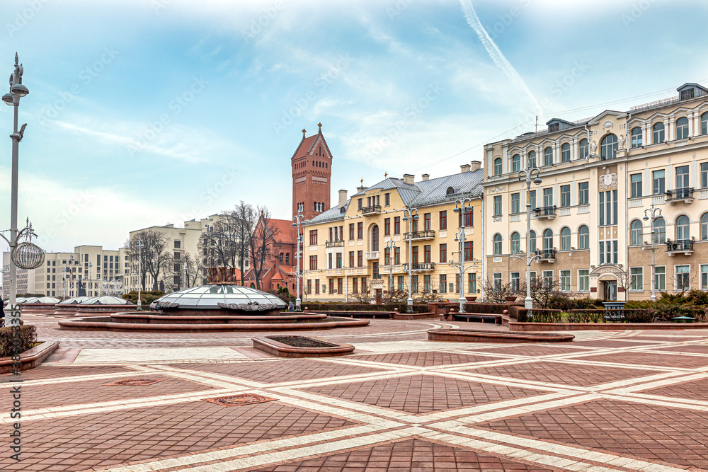 Minsk city. Independence Square
