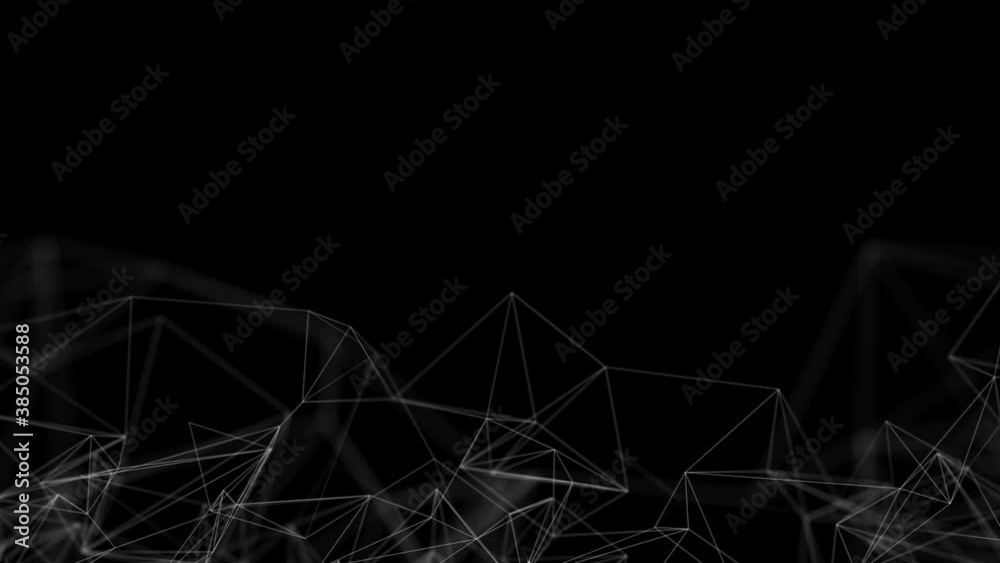 Global network connection. Abstract geometric Loop background with connecting dots and lines. Digital technology and communication concept. Medical, Medicine, Science, Technology, Chemistry