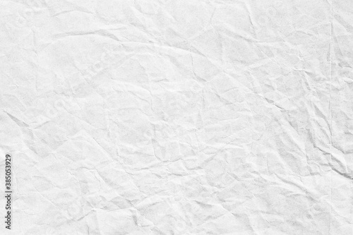 Crumpled white paper background texture 