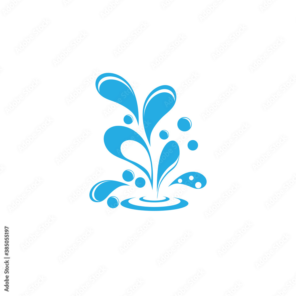 water splash icon vector illustration design template water splash icon vector illustration design template