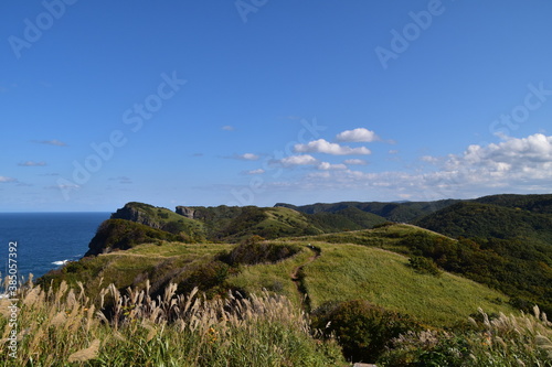 The view of Shakotan in Hokkaido  Japan