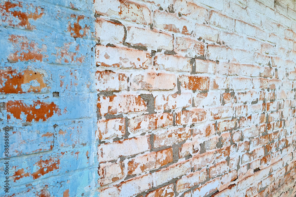 Texture of old white painted brick wall background. Texture of old white painted brick wall background.