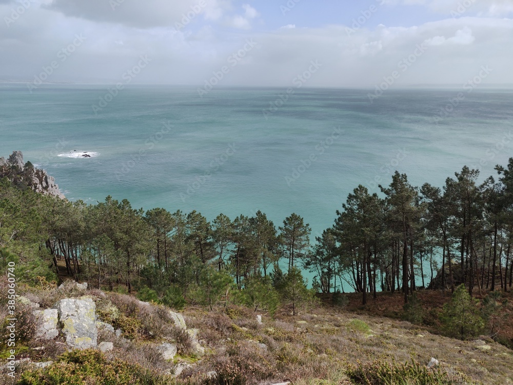 cliffs on the coast