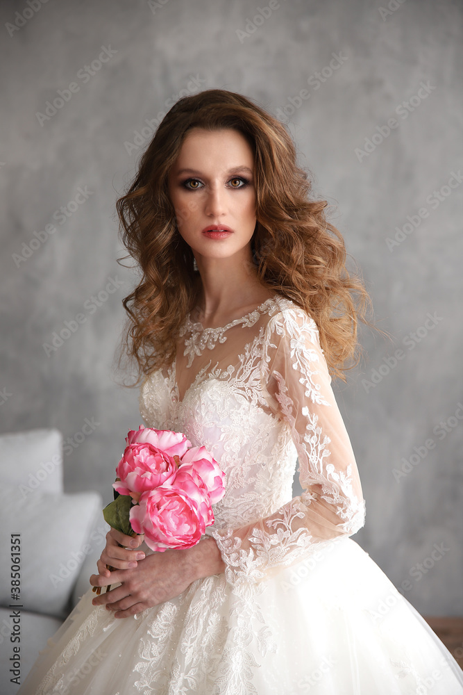 portrait of a bride with a bouquet portrait of a bride with a bouquet