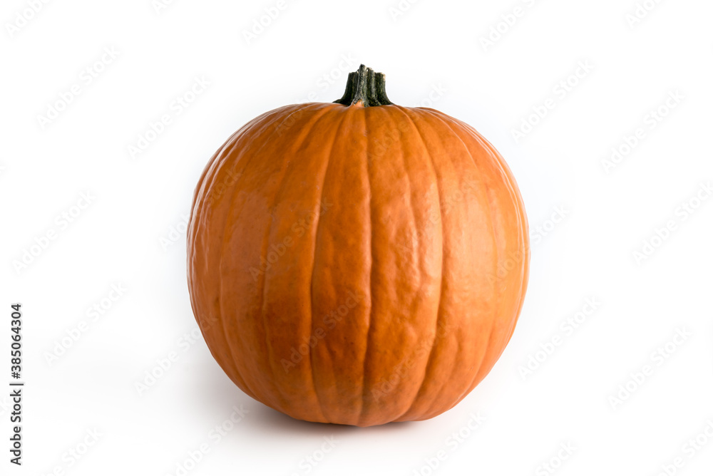 Halloween orange pumpkin isolated on white background Halloween orange pumpkin isolated on white background