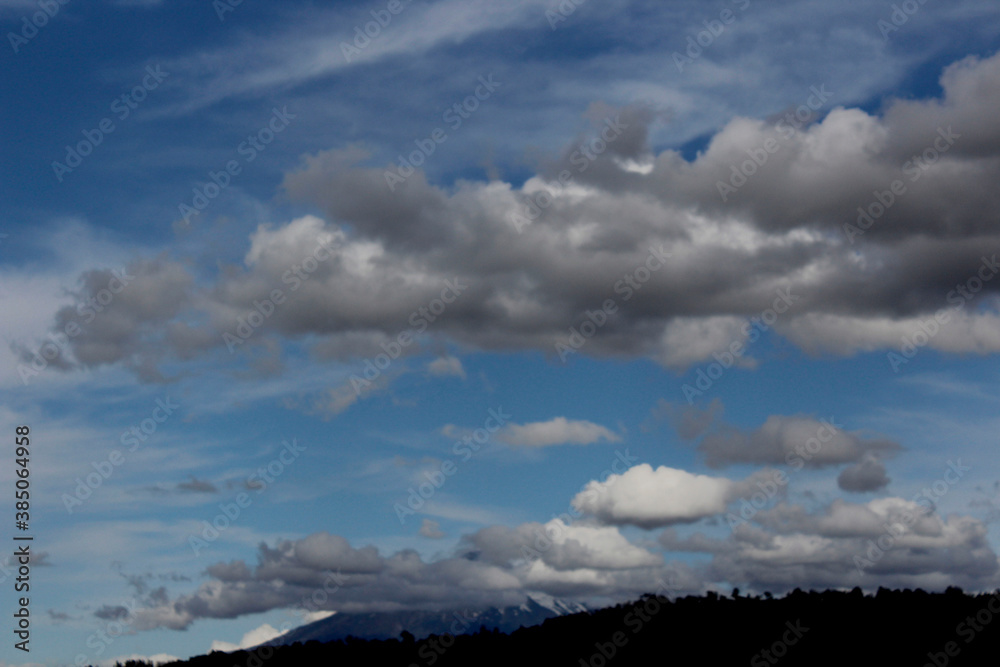 Naklejka premium clouds over the sky