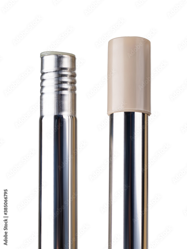 two metal tubes for mops two metal tubes for mops