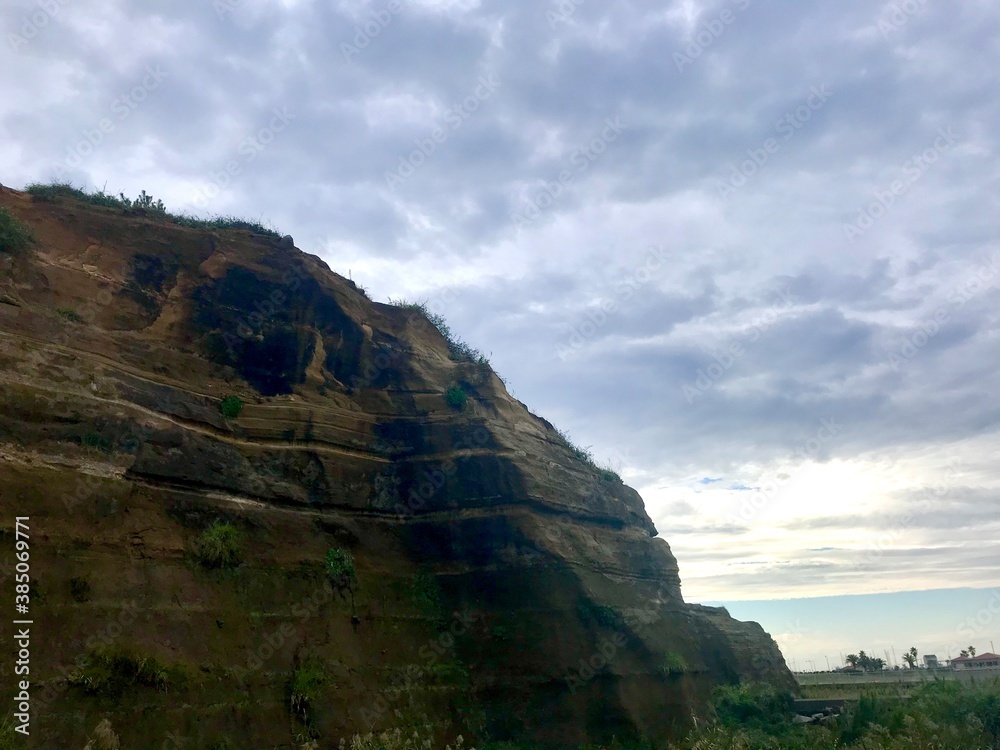 Naklejka premium view of the mountains