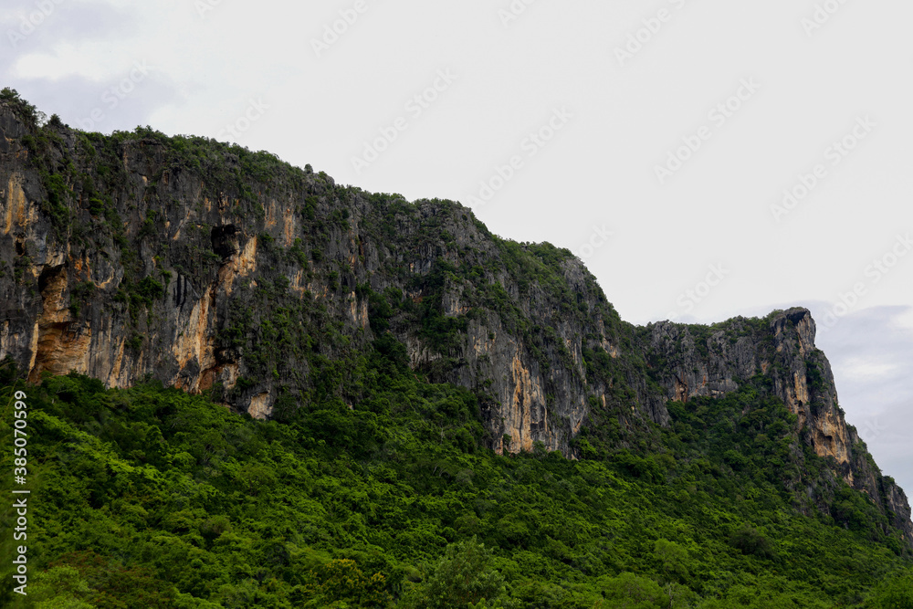 View of the mountain and nature Park at thailand