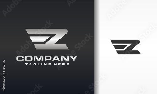 initials Z wing logo