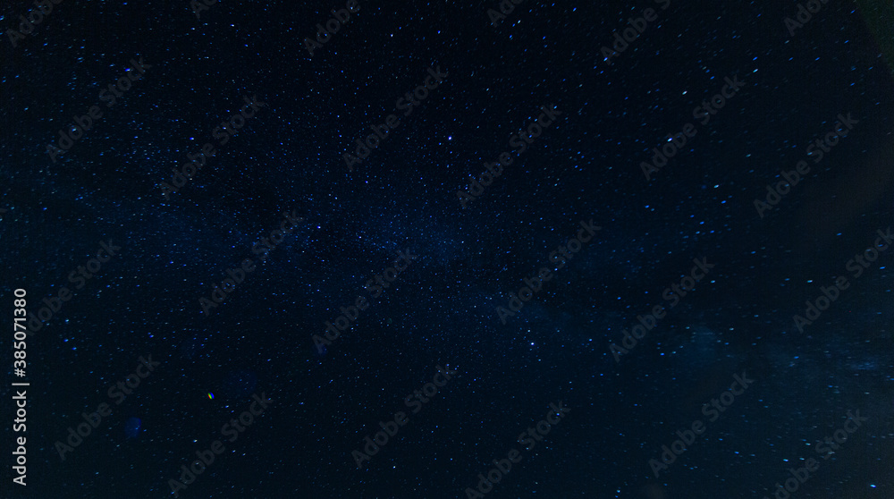 Fototapeta premium Picture of cloudless starry sky at nighttime at northern hemisphere