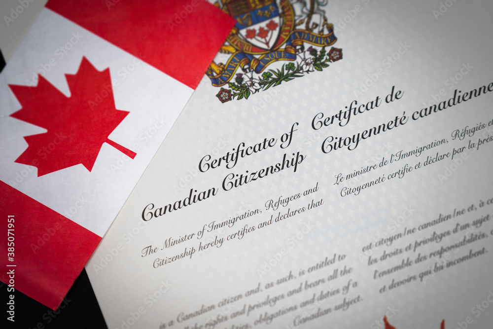 Canadian Citizenship Certificate With Canadian Flag Stock Photo Adobe canadian-citizenship-certificate-with-canadian-flag-stock-photo-adobe