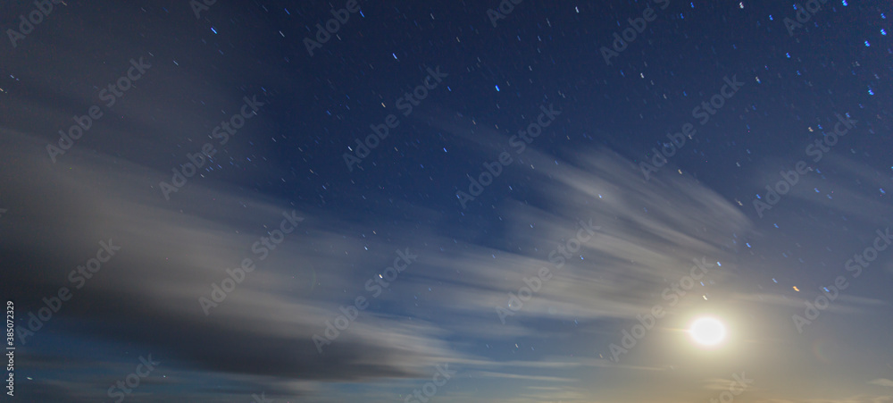 Picture of cloudless starry sky at nighttime at northern hemisphere Picture of cloudless starry sky at nighttime at northern hemisphere