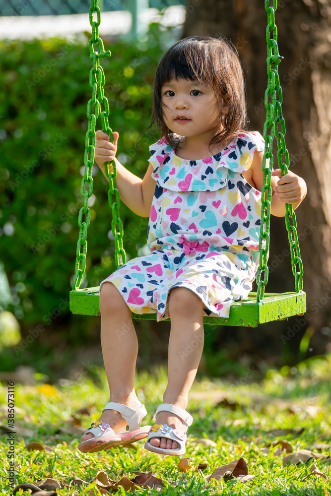 happy asian children playing in playground happy asian children playing in playground