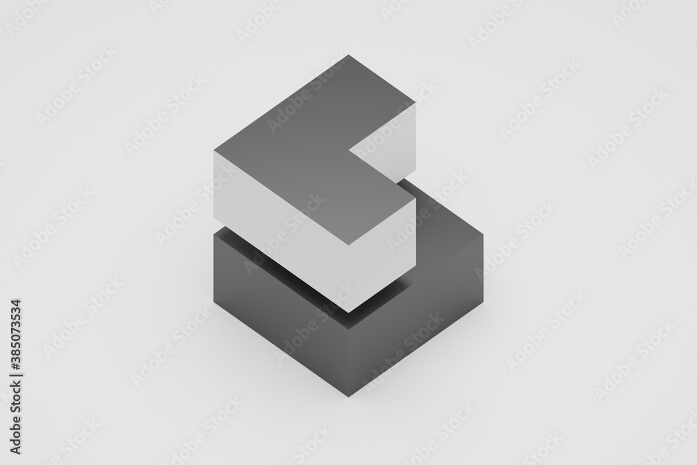 Modern Technology Logo. Cube Graphic Design Modern Technology Logo. Cube Graphic Design