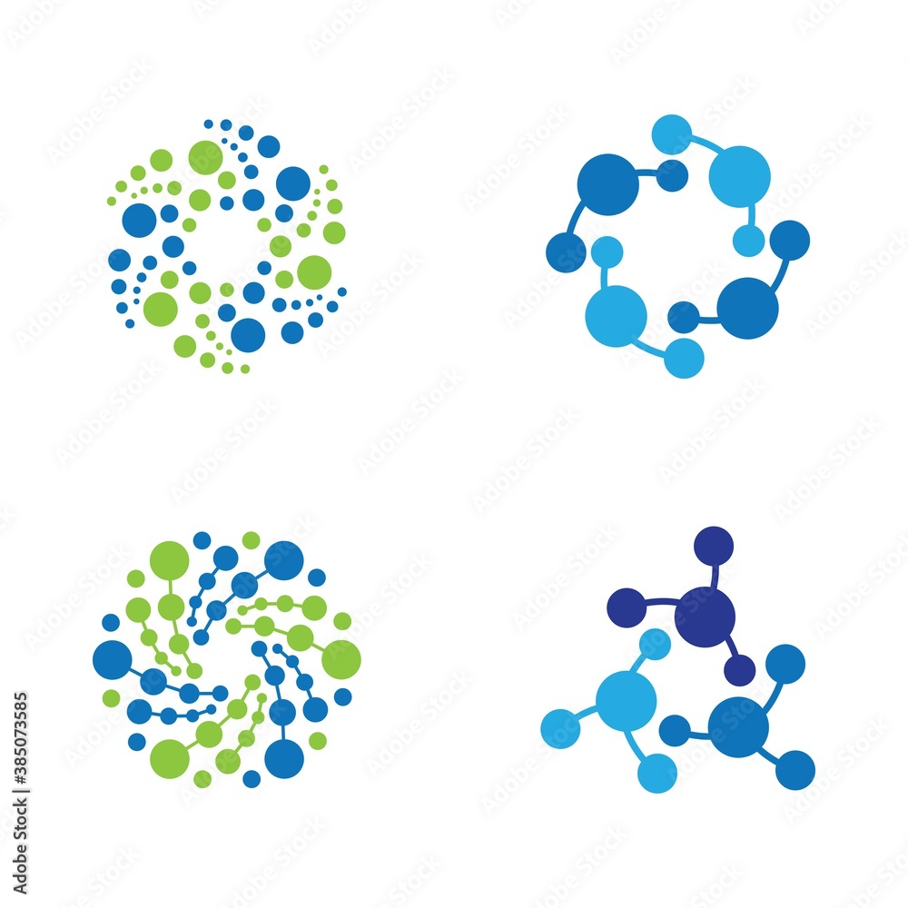 Fototapeta premium Molecule logo template