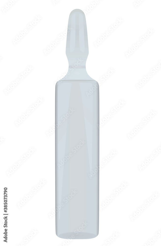 Vaccine ampule template. vector illustration Vaccine ampule template. vector illustration