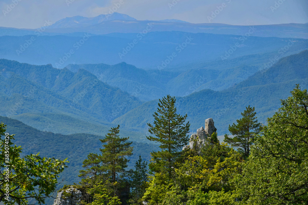 Mountain landscape near Dakhovskaya village