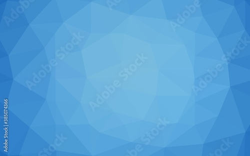 Light BLUE vector abstract polygonal cover.