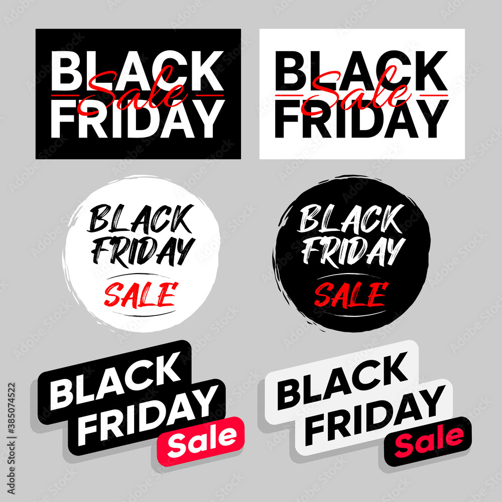 Fototapeta premium Black friday sale banners 