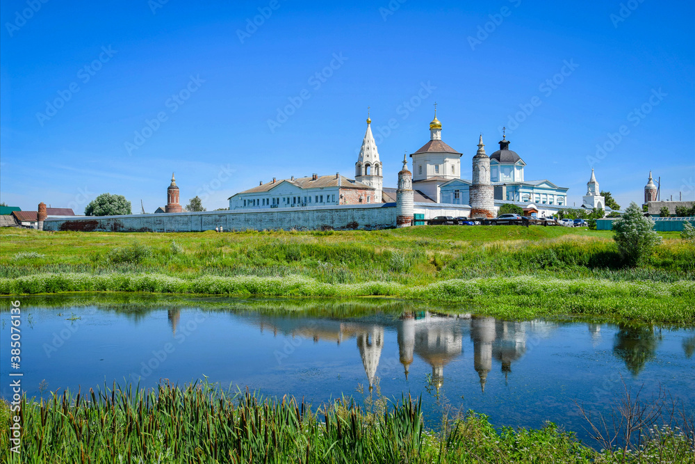 Daytime landscape of the Bobrenev Monastery in Kolomna