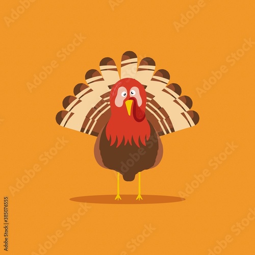 turkey animal thanksgiving funny character poster